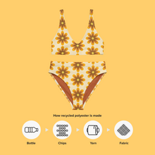 Load image into Gallery viewer, Retro Flora ~ Recycled High-Waisted Bikini